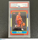 2008-09 NBA Fleer #86R-168 Eric Gordon Signed Card AUTO PSA Slabbed Clippers