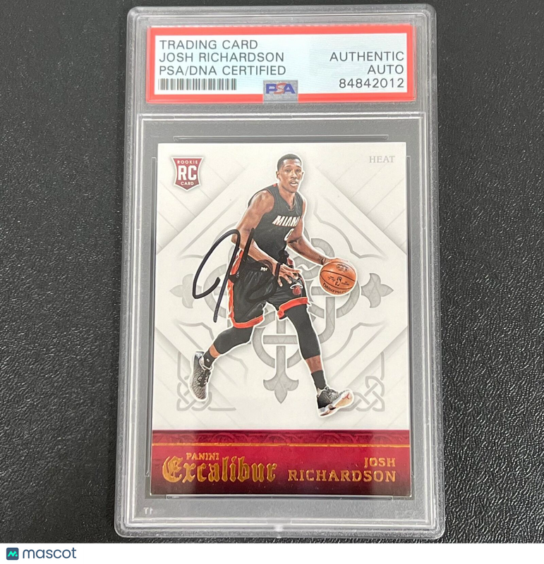2015-16 Panini Excalibur #169 Josh Richardson Signed Card AUTO PSA Slabbed Heat