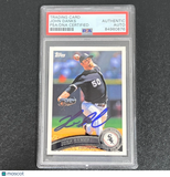 2011-2012 Topps #CWS7 John Danks Signed Card PSA Slabbed AUTO White Sox