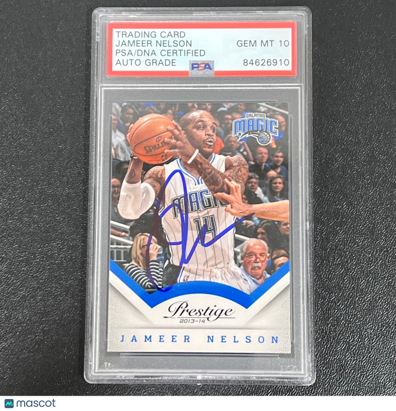 2013-14 Panini Prestige #94 Jameer Nelson Signed Card AUTO PSA Slabbed Magic