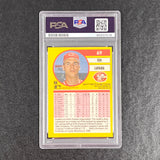 1991 Fleer Tim Layana Signed Card Auto PSA Slabbed Cincinnati Reds