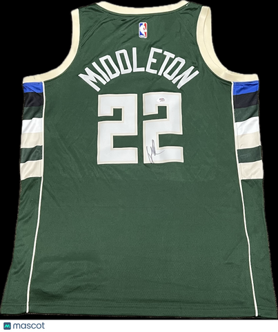 Khris Middleton Signed Jersey PSA Milwaukee Bucks Autographed