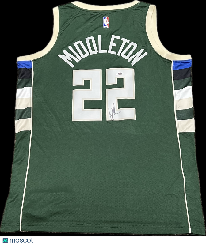 Khris Middleton Signed Jersey PSA Milwaukee Bucks Autographed