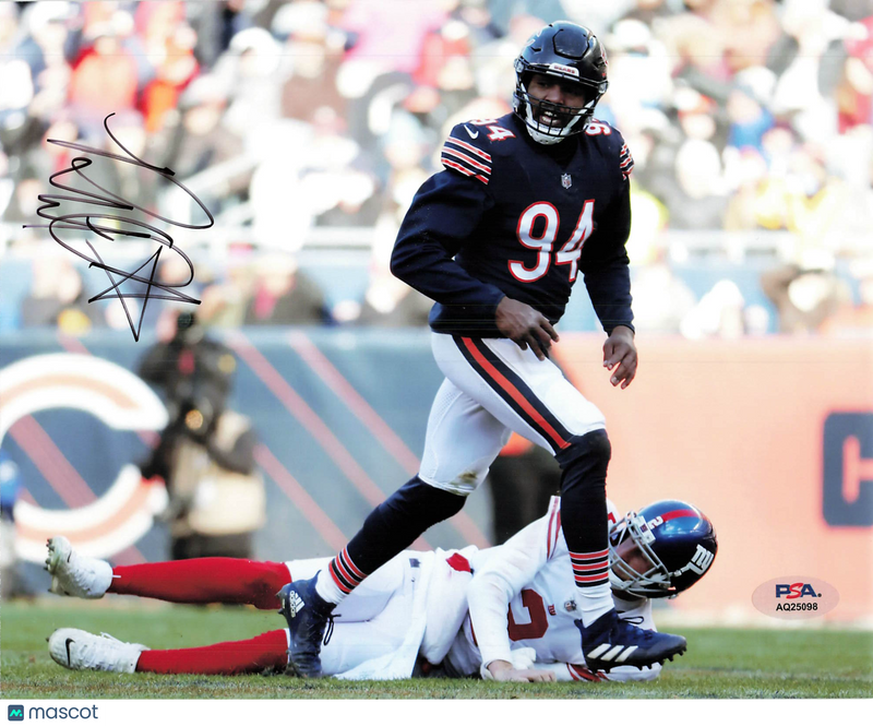 Robert Quinn Signed Chicago Bears Football 8x10 Photo Autographed