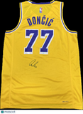 Luka Doncic Signed Jersey PSA Los Angeles Lakers Autographed