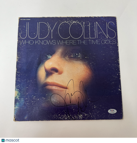 Judy Collins Signed Vinyl Cover PSA Autographed Who Knows Where The Time Goes