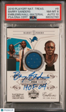 2010 Playoff National Treasures Emblems/Hall-Material #8 Barry Sanders Signed PS