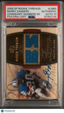 2008 SP Rookie Threads Legendary Numbers 50 #LNBS Barry Sanders Signed Card PSA