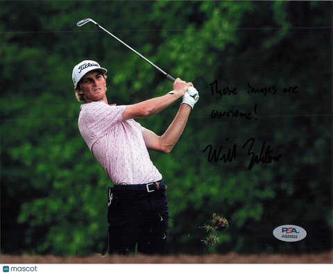Will Zalatoris Signed Golf 8x10 Photo PSA Autographed