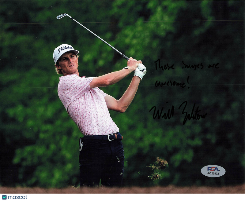 Will Zalatoris Signed Golf 8x10 Photo PSA Autographed