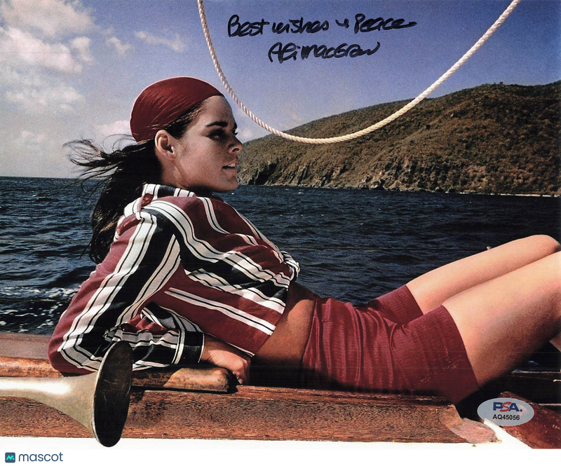 Ali MacGraw Signed 8x10 Photo PSA Autographed