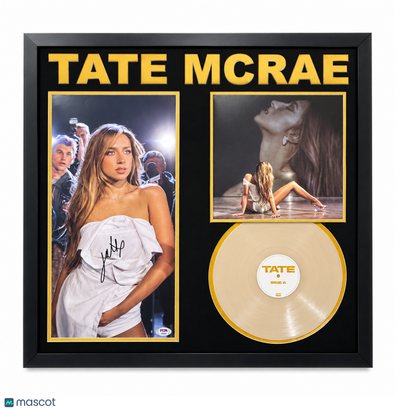Tate McRae Signed Framed Think Later Album PSA Autographed 32x32