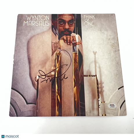 Wynton Marsalis Signed Vinyl Cover PSA/DNA Think Of One Autographed