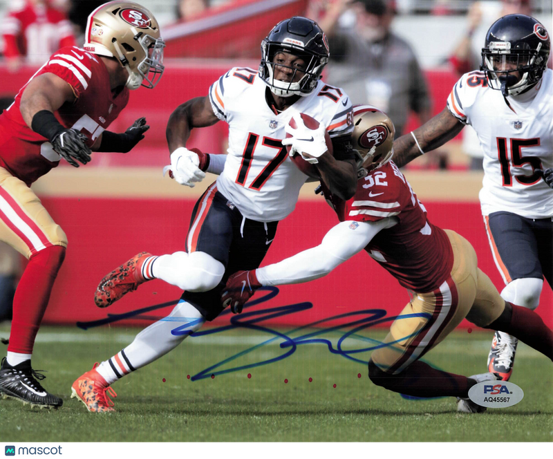 Anthony Miller Signed Chicago Bears Football 8x10 Photo PSA Autographed