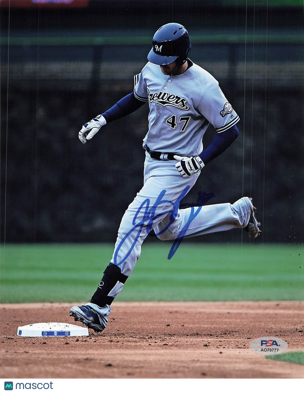 Jett Bandy Milwaukee Brewers Signed 8x10 Photo PSA