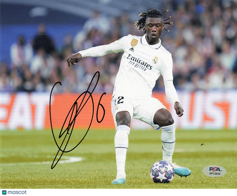 Eduardo Camavinga Signed 8x10 Photo PSA Real Madrid Soccer