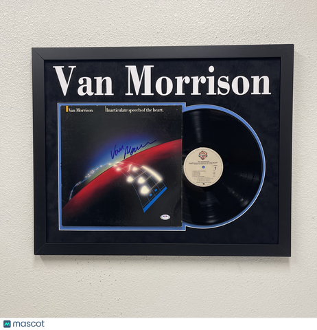 Van Morrison signed Inarticulate Speech of the Heart Vinyl Custom Framed PSA Aut