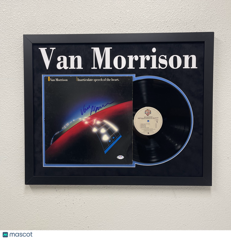 Van Morrison signed Inarticulate Speech of the Heart Vinyl Custom Framed PSA Aut