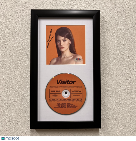 Sienna Spiro Signed Visitor Framed Display CD Insert PSA Autographed