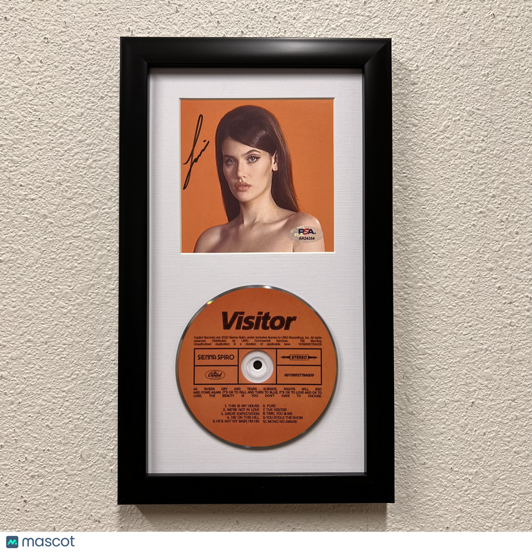 Sienna Spiro Signed Visitor Framed Display CD Insert PSA Autographed