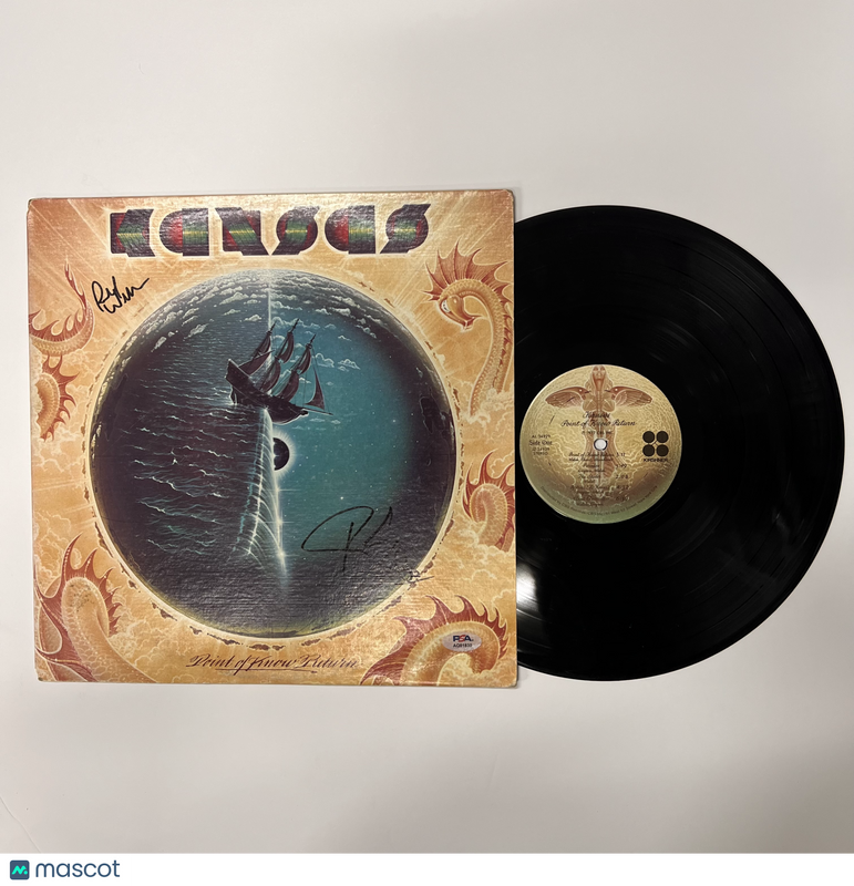 Phil Ehart & Richard Williams Signed Point of Know Return Vinyl Album PSA