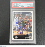 2012-13 NBA Hoops #90 Alec Burks Signed Card AUTO PSA Slabbed Jazz