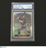 2023 Topps #BDC 197 Garret Forrester Signed Card PSA Slabbed AUTO Pirates