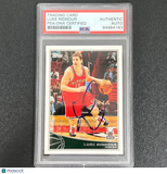 2005 Topps Draft Pick #157 Luke Ridnour Signed Card AUTO PSA Slabbed Milwaukee B