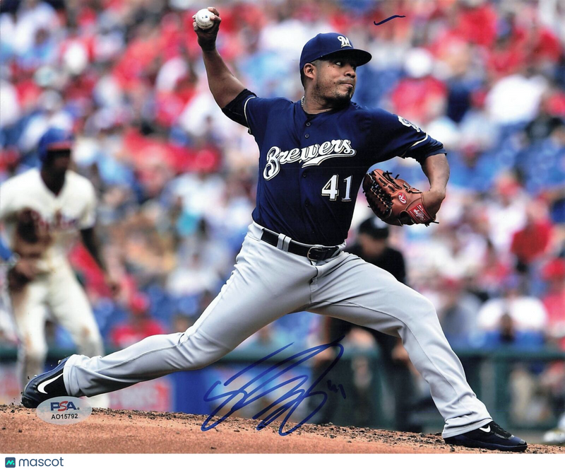 JUNIOR GUERRA signed 8x10 photo PSA/DNA Milwaukee Brewers Autographed