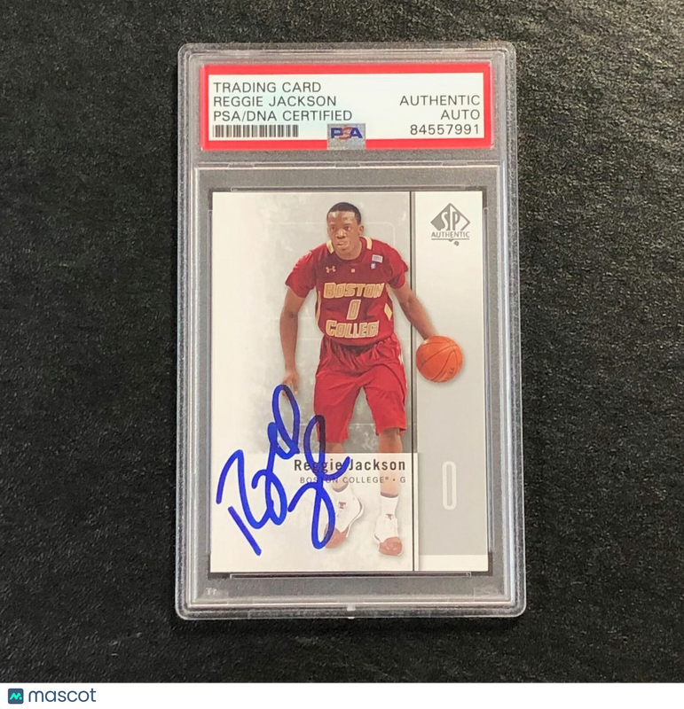 2011-12 SP Authentic #26 Reggie Jackson Signed Card Auto PSA/DNA Slabbed Boston