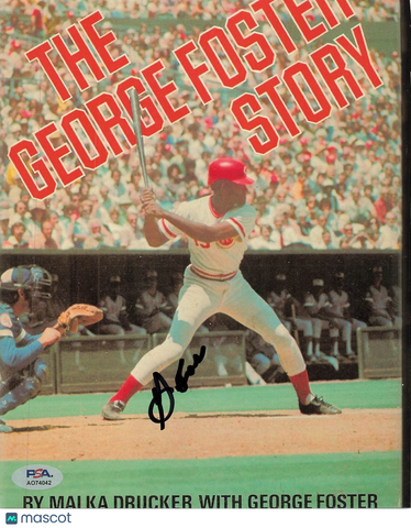 George Foster Signed 8x10 Photo PSA/DNA Cincinnati Reds Autographed