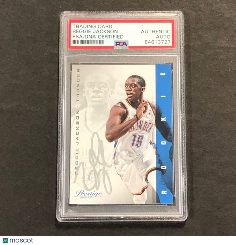 2012-13 Panini Prestige #195 Reggie Jackson Signed Card Auto PSA/DNA Slabbed RC