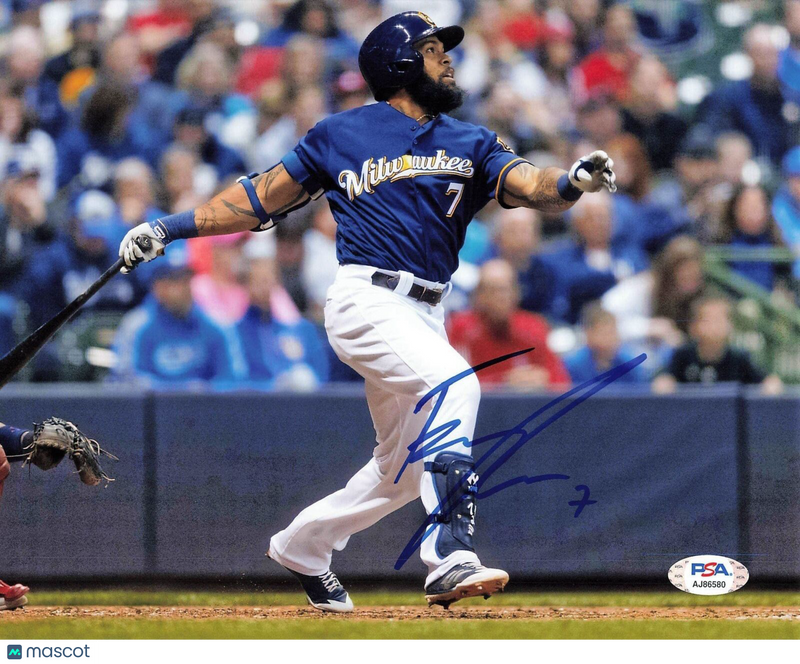 Eric Thames signed 8x10 photo PSA/DNA Milwaukee Brewers Autographed