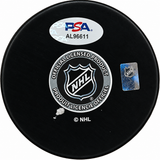 Caleb Jones and Seth Jones Signed Hockey Puck PSA Autographed Chicago Blackhawks