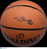 T.J. Cline Signed Basketball Autographed Maccabi Tel Aviv