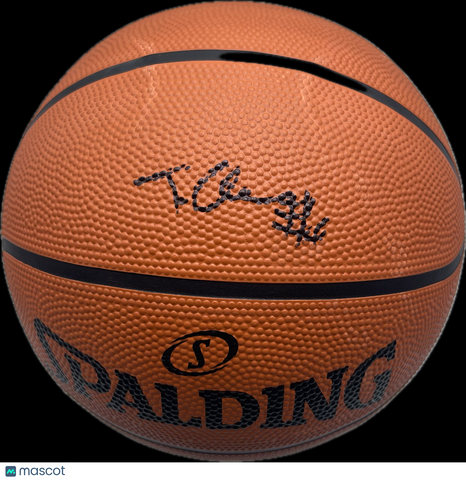 T.J. Cline Signed Basketball Autographed Maccabi Tel Aviv