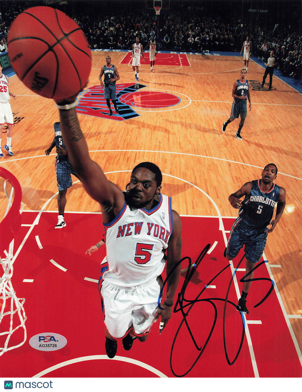 Henry Walker New York Knicks Signed Basketball 8x10 Photo PSA