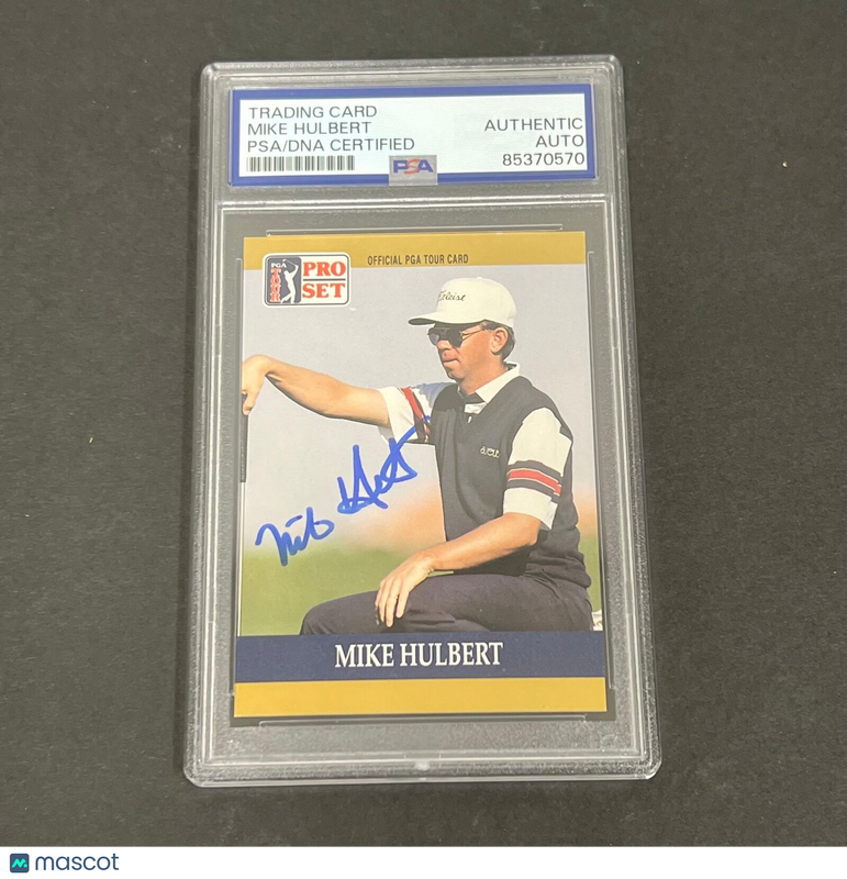 1990 Pro Set #27 Mike Hulbert Signed Card PSA/DNA Slabbed AUTO Golf