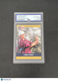 1990 PGA Tour Pro Set #63 Chris Perry Signed Card PSA/DNA Autographed Slabbed Go