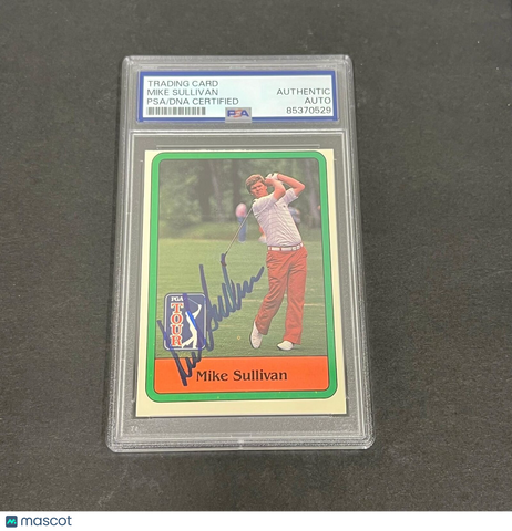 PGA Tour #22 Mike Sullivan Signed Card PSA/DNA Slabbed AUTO Golf