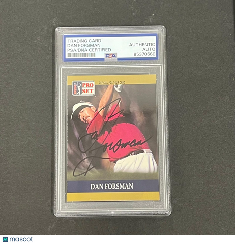 1990 PGA Tour Pro Set #59 Dan Forsman Signed Card PSA/DNA Autographed Slabbed Go