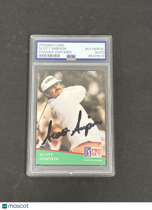1991 Pro Set #125 Scott Simpson Signed Card PSA/DNA Slabbed AUTO Golf