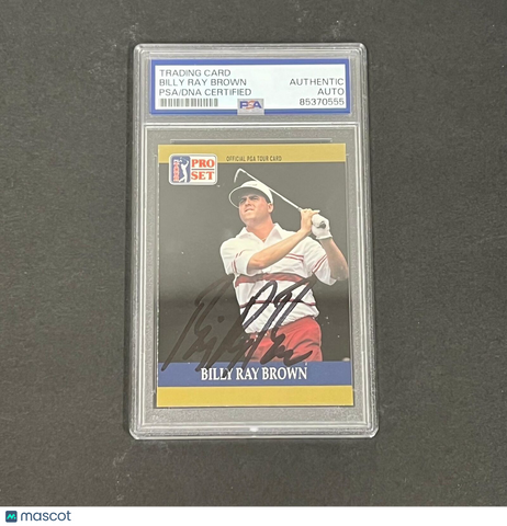 1990 PGA Tour Pro Set #69 Billy Ray Brown Signed Card PSA/DNA Autographed Slabbe