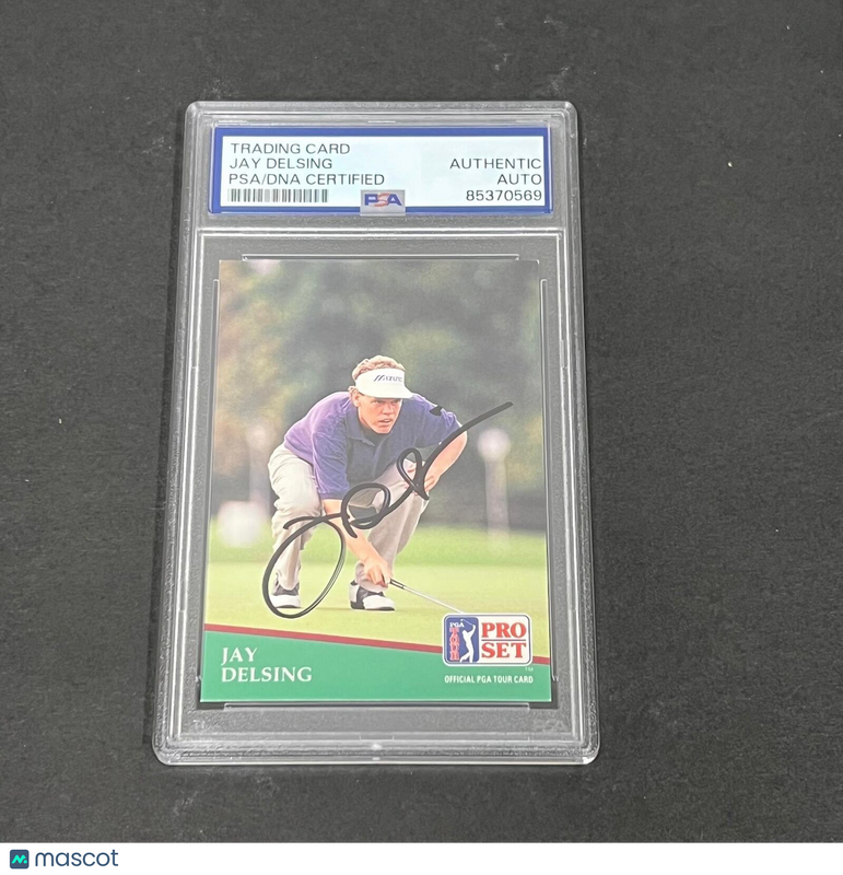 1990 PGA Tour Pro Set #142 Jay Delsing Signed Card PSA/DNA Autographed Slabbed G