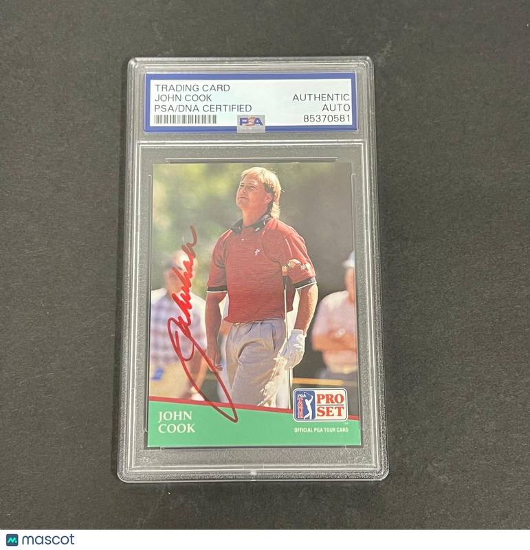 1991 Pro Set #44 John Cook Signed Card PSA Slabbed AUTO