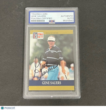 1990 PGA Tour Pro Set #52 Gene Sauers Signed Card PSA/DNA Autographed Slabbed Go
