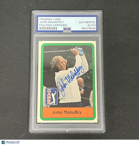 1980 PGA Tour #15 John Mahaffey Signed Card PSA/DNA Slabbed AUTO Golf