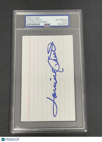Lonnie Smith signed index card PSA/DNA Autographed Phillies