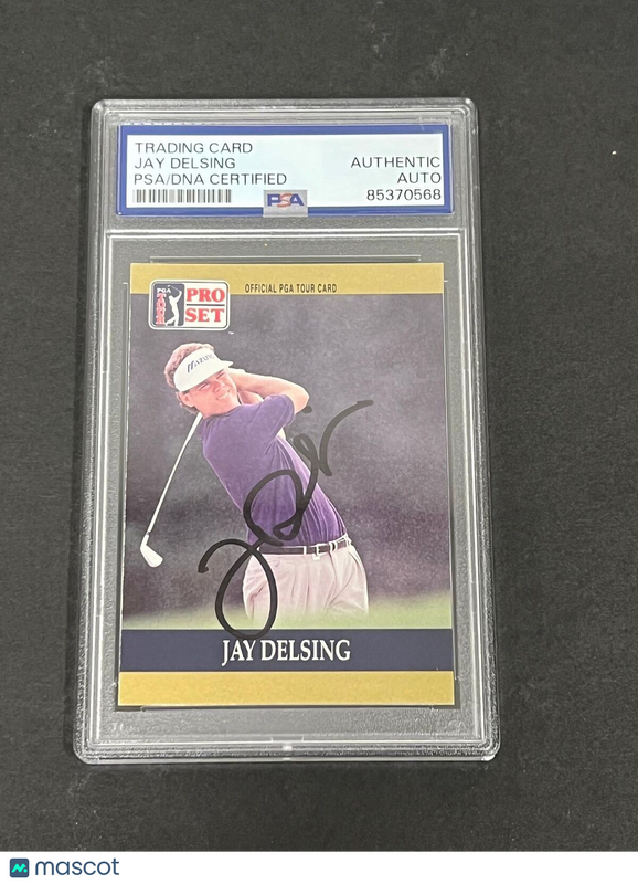 1990 PGA Tour Pro Set #46 Jay Delsing Signed Card PSA/DNA Autographed Slabbed Go