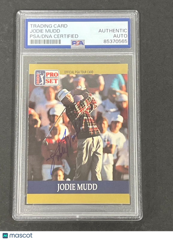 1990 PGA Tour Pro Set #42 Jodie Mudd Signed Card PSA/DNA Autographed Slabbed Gol